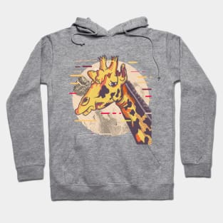 Giraffe Face Distressed Hoodie